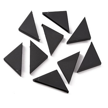 Plastic Triangle Corner Protector, Guards Cover Cushion, for Ceramic, Glass, Metal Sheet Transportation Protection, Black, 24.5x50x6mm, Inner Size: 45x4.5mm.