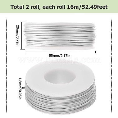 2 Rolls Matte Aluminum Wire(AW-SC0001-01)-2
