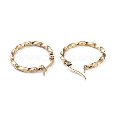 201 Stainless Steel Hoop Earrings(X-EJEW-I245-07B)-2