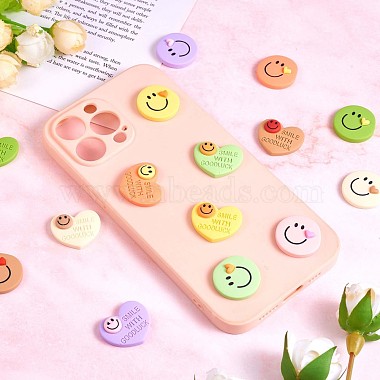 32Pcs 16 Styles Opaque Cute Resin Cabochons(JX230A)-6