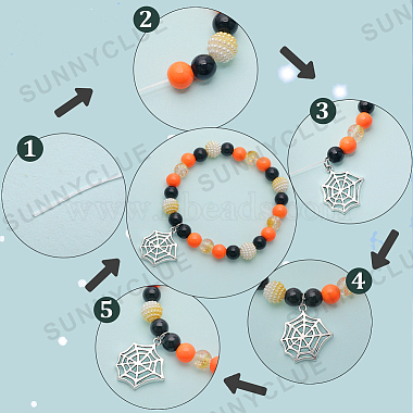 Kit de fabrication de bracelets Sunnyclue pour Halloween(DIY-SC0021-87)-6