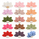 15Pcs 15 Colors Lotus Food Grade Eco-Friendly Silicone Beads(SIL-CA0003-05)-1
