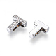 Alloy Initial Slide Charms with Grade A Rhinestones(ALRI-R032-T-FF)-2