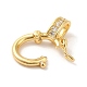 Brass Micro Pave Clear Cubic Zirconia Twister Clasps(KK-Q772-14G)-3