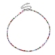 Glass Beaded Necklace(NJEW-Z029-05U)-1