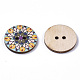 2-Hole Printed Wooden Buttons(BUTT-ZX004-01B-08)-2
