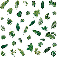 8 Sheets 8 Styles PVC Waterproof Wall Stickers, Self-Adhesive Decals, for Window or Stairway Home Decoration, Leaf, 200x145mm, 1 sheet/style(DIY-WH0345-225)