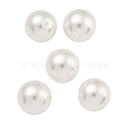 Baking Painted Pearlized Glass Pearl Round Beads, White, 14mm, Hole: 0.8mm(HY-S004-01A)