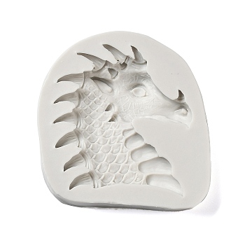 Epoxy Resin Casting Molds, Dragon Food Grade Silicone Molds, Gray, 83x77x15mm, Inner Diameter: 66x64.5mm