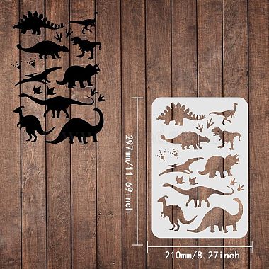 Large Plastic Reusable Drawing Painting Stencils Templates(DIY-WH0202-141)-2