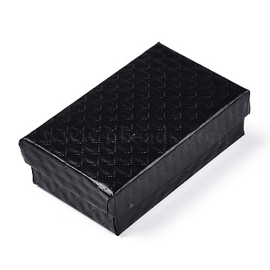 Rhombus Textured Cardboard Jewelry Boxes(CBOX-T006-02A)-3