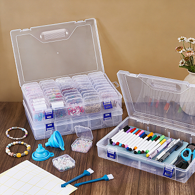3 Sets Rectangle PP Plastic Organizer Storage Boxes(CON-TW0001-02)-4