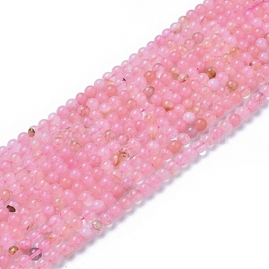 Natural Rose Quartz Beads Strands(X-G-F591-04-6mm)-3