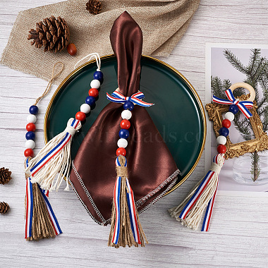 4Pcs 2 Style Independence Day Theme Hemp Rope Tassels Pendant Decorations(HJEW-CF0001-19)-6