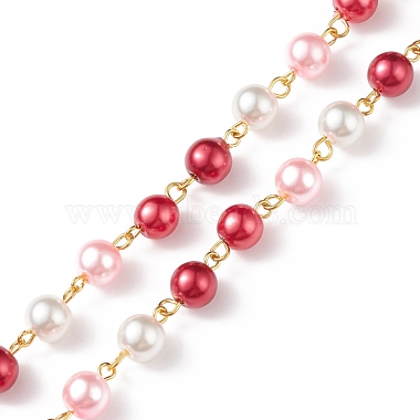 Chaîne de perles de verre faite à la main(AJEW-JB01134-05)-3