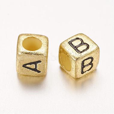Cube Acrylic Beads(PB43C9308-G)-2