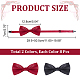 16Pcs 2 Colors Adjustable Polyester Bow Ties(AJEW-GA0006-74)-2