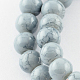 peint à la bombe perles de verre brins(X-GLAD-S075-6mm-72)-1