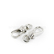 Alloy Swivel Clasps, for Bag Making, Platinum, 45mm(PW-WG86975-02)