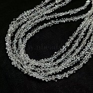 Natural Quartz Beads Strands, Chip, Faceted, Chip, 3.5~4x1.5~2mm, 228pcs/strand, 16 inch(G-L611-A01-01)