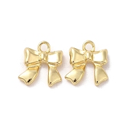 Rack Plating Alloy Pendant, Bowknot, Golden, 17.5x16x4mm, Hole: 3mm(PALLOY-H142-05G-04)