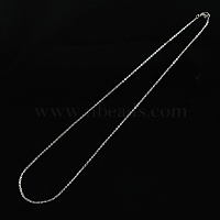 316 Surgical Stainless Steel Cable Chains Necklaces, with Lobster Clasps, Stainless Steel Color, 20 inch(51cm), Link: 2x1.5x0.4mm