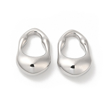 304 Stainless Steel Pendants, Lock Charm, Stainless Steel Color, 19x12.5x6mm, Hole: 11x8.5mm