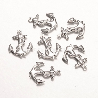 Stainless Steel Color Anchor & Helm 316 Surgical Stainless Steel Pendants