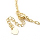 Colorful Cubic Zirconia Heart Pendant Necklace(NJEW-E074-03G)-4