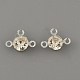 Brass Pave Clear Glass Chandelier Component Links(FIND-WH0152-919S)-1