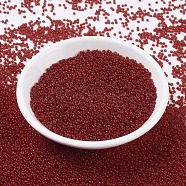 MIYUKI Round Rocailles Beads, Japanese Seed Beads, (RR141) Transparent Ruby, 11/0, 2x1.3mm, Hole: 0.8mm, about 5500pcs/50g(SEED-X0054-RR0141)