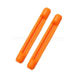 Non-slip Silicone Eyeglasses Ear Grip Tip Holder, Dark Orange, 56x8mm(SIL-WH0004-02A)