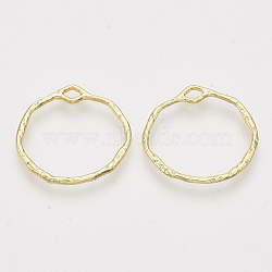 Alloy Open Back Bezel Pendants, For DIY UV Resin, Epoxy Resin, Pressed Flower Jewelry, Ring, Light Gold, 21.5x22.5x1.5mm, Hole: 3x1.5mm(PALLOY-S121-82C)