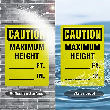 Уф-защищенный и водонепроницаемый алюминиевый предупреждающие знаки(AJEW-GL0001-05C-05)-5