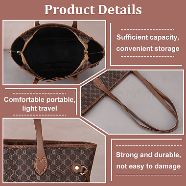 DIY Imitation Leather Sew on Women's Tote Bag Making Kit(DIY-WH0399-47A)-4