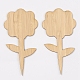 Flower Shape Bamboo Plant Labels(DIY-WH0167-25)-1
