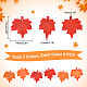 18Pcs 3 Colors Autumn Spray Painted Wood Big Pendants(WOOD-GA0001-53)-2