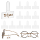 100Pcs Transparent PVC Glasses Price Tags Sleeve(CDIS-GA0001-04)-1