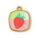 Printed 304 Stainless Steel Pendants(STAS-OY002-46G-01)-1