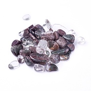 Natural Lodolite Quartz Beads, Undrilled/No Hole, Chips, 7~16x5~12x3~7mm, about 100g/bag(G-I221-11)