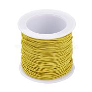 Elastic Cord, Yellow, 1mm, about 22.96 yards(21m)/roll(RB1.0mm-5)
