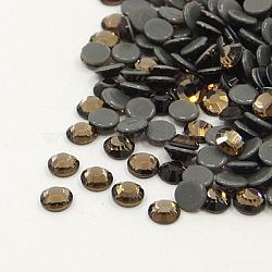 Glass Hotfix Rhinestone, Grade AA, Flat Back & Faceted, Half Round, Smoked Topaz, SS20, 4.6~4.8mm, about 1440pcs/bag(RGLA-A019-SS20-221)