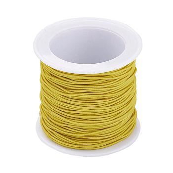 Elastic Cord, Yellow, 1mm, about 22.96 yards(21m)/roll