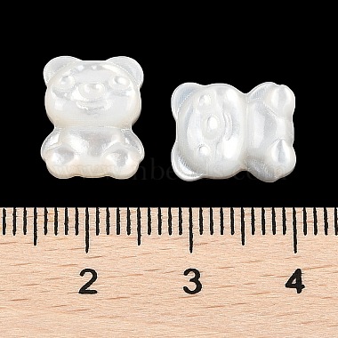 natürliche weiße Muschel cabochons(SSHEL-I026-21B)-3