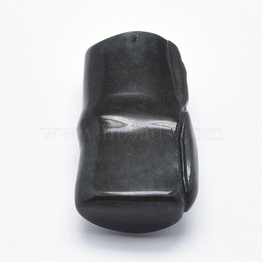 Natural Obsidian Pendants(G-P360-13)-2