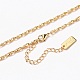 Brass Link Chain Necklaces(NJEW-H206-07G)-1