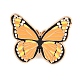 fermoirs de broche papillon en alliage &eacute;maill&eacute;(JEWB-P057-04C-G)-1