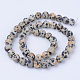 Natural Dalmatian Jasper Beads Strands(G-Q462-8mm-05)-2