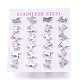 304 Stainless Steel Stud Earrings(X-EJEW-N045-06P)-3
