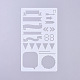 Plastic Reusable Drawing Painting Stencils Templates(DIY-G027-F11)-1